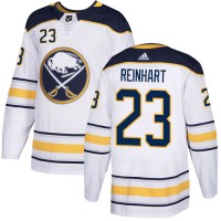 Adidas Buffalo Sabres #23 Sam Reinhart White Road Authentic Youth Stitched NHL Jersey