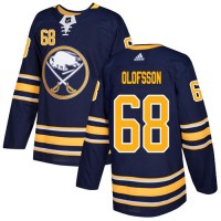 Adidas Buffalo Sabres #68 Victor Olofsson Navy Blue Home Authentic Stitched Youth NHL Jersey