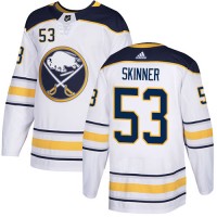 Adidas Buffalo Sabres #53 Jeff Skinner White Road Authentic Youth Stitched NHL Jersey