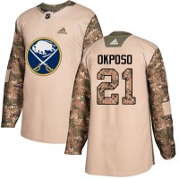 Adidas Buffalo Sabres #21 Kyle Okposo Camo Authentic 2017 Veterans Day Youth Stitched NHL Jersey