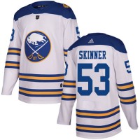 Adidas Buffalo Sabres #53 Jeff Skinner White Authentic 2018 Winter Classic Youth Stitched NHL Jersey