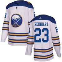 Adidas Buffalo Sabres #23 Sam Reinhart White Authentic 2018 Winter Classic Youth Stitched NHL Jersey