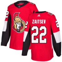 Adidas Ottawa Senators #22 Nikita Zaitsev Red Home Authentic Stitched Youth NHL Jersey
