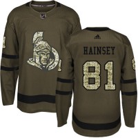 Adidas Ottawa Senators #81 Ron Hainsey Green Salute to Service Stitched Youth NHL Jersey