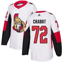 Adidas Ottawa Senators #72 Thomas Chabot White Road Authentic Stitched Youth NHL Jersey