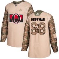 Adidas Ottawa Senators #68 Mike Hoffman Camo Authentic 2017 Veterans Day Stitched Youth NHL Jersey