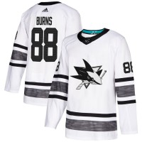 Adidas San Jose Sharks #88 Brent Burns White Authentic 2019 All-Star Stitched Youth NHL Jersey
