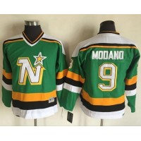 Dallas Stars #9 Mike Modano Green CCM Throwback Youth Stitched NHL Jersey