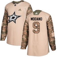 Adidas Dallas Stars #9 Mike Modano Camo Authentic 2017 Veterans Day Youth Stitched NHL Jersey