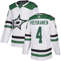Adidas Dallas Stars #4 Miro Heiskanen White Road Authentic Youth Stitched NHL Jersey