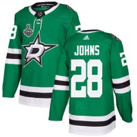 Adidas Dallas Stars #28 Stephen Johns Green Home Authentic Youth 2020 Stanley Cup Final Stitched NHL Jersey