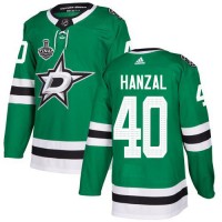 Adidas Dallas Stars #40 Martin Hanzal Green Home Authentic Youth 2020 Stanley Cup Final Stitched NHL Jersey