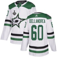 Adidas Dallas Stars #60 Ty Dellandrea White Road Authentic Youth 2020 Stanley Cup Final Stitched NHL Jersey
