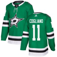 Adidas Dallas Stars #11 Andrew Cogliano Green Home Authentic Youth Stitched NHL Jersey