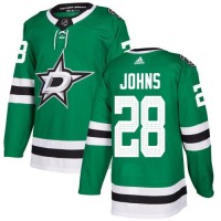 Adidas Dallas Stars #28 Stephen Johns Green Home Authentic Youth Stitched NHL Jersey