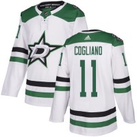 Adidas Dallas Stars #11 Andrew Cogliano White Road Authentic Youth Stitched NHL Jersey