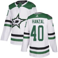Adidas Dallas Stars #40 Martin Hanzal White Road Authentic Youth Stitched NHL Jersey