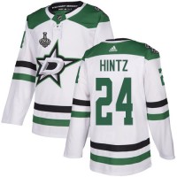 Adidas Dallas Stars #24 Roope Hintz White Road Authentic Youth 2020 Stanley Cup Final Stitched NHL Jersey