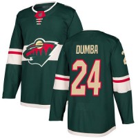 Adidas Minnesota Wild #24 Matt Dumba Green Home Authentic Stitched Youth NHL Jersey