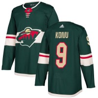 Adidas Minnesota Wild #9 Mikko Koivu Green Home Authentic Stitched Youth NHL Jersey