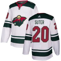 Adidas Minnesota Wild #20 Ryan Suter White Road Authentic Stitched Youth NHL Jersey
