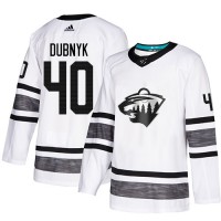 Adidas Minnesota Wild #40 Devan Dubnyk White Authentic 2019 All-Star Stitched Youth NHL Jersey