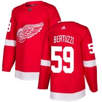 Adidas Detroit Red Wings #59 Tyler Bertuzzi Red Home Authentic Stitched Youth NHL Jersey