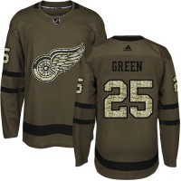 Adidas Detroit Red Wings #25 Mike Green Green Salute to Service Stitched Youth NHL Jersey