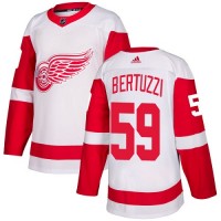 Adidas Detroit Red Wings #59 Tyler Bertuzzi White Road Authentic Stitched Youth NHL Jersey