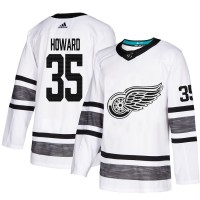 Adidas Detroit Red Wings #35 Jimmy Howard White Authentic 2019 All-Star Stitched Youth NHL Jersey