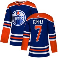 Adidas Edmonton Oilers #7 Paul Coffey Royal Blue Alternate Authentic Stitched NHL Jersey