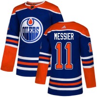 Adidas Edmonton Oilers #11 Mark Messier Royal Blue Alternate Authentic Stitched NHL Jersey