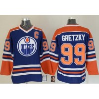 Edmonton Oilers #99 Wayne Gretzky Light Blue CCM Throwback Stitched NHL Jersey