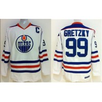 Edmonton Oilers Wayne Gretzky #99 Stitched White CCM Throwback NHL Jersey