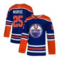 Adidas Edmonton Oilers #25 Darnell Nurse Royal Blue Sequin Embroidery Fashion Stitched NHL Jersey