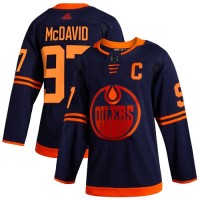 Adidas Edmonton Oilers #97 Connor McDavid Navy Alternate Authentic Stitched NHL Jersey