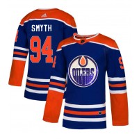 Adidas Edmonton Oilers #94 Ryan Smyth Royal Blue Sequin Embroidery Fashion Stitched NHL Jersey