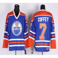 Edmonton Oilers #7 Paul Coffey Light Blue CCM Throwback Stitched NHL Jersey