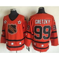Edmonton Oilers #99 Wayne Gretzky Orange All-Star CCM Throwback Stitched NHL Jersey