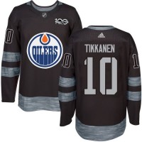 Adidas Edmonton Oilers #10 Esa Tikkanen Black 1917-2017 100th Anniversary Stitched NHL Jersey