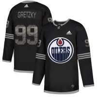 Adidas Edmonton Oilers #99 Wayne Gretzky Black Authentic Classic Stitched NHL Jersey