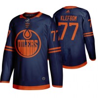 Edmonton Edmonton Oilers #77 Oscar Klefbom Blue 2019-20 Third Alternate Jersey