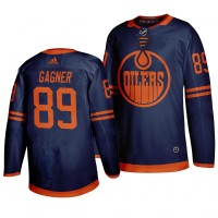 Edmonton Edmonton Oilers #89 Sam Gagner Blue 2019-20 Third Alternate Jersey