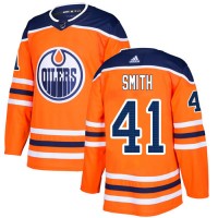 Adidas Edmonton Oilers #41 Mike Smith Orange Home Authentic Stitched NHL Jersey