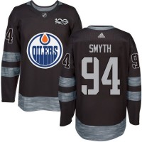 Adidas Edmonton Oilers #94 Ryan Smyth Black 1917-2017 100th Anniversary Stitched NHL Jersey