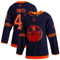 Adidas Edmonton Oilers #41 Mike Smith Navy Alternate Authentic Stitched NHL Jersey