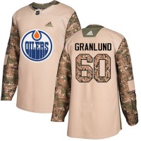 Adidas Edmonton Oilers #60 Markus Granlund Camo Authentic 2017 Veterans Day Stitched NHL Jersey