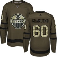 Adidas Edmonton Oilers #60 Markus Granlund Green Salute to Service Stitched NHL Jersey