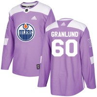Adidas Edmonton Oilers #60 Markus Granlund Purple Authentic Fights Cancer Stitched NHL Jersey