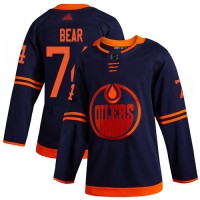 Adidas Edmonton Oilers #74 Ethan Bear Navy Alternate Authentic Stitched NHL Jersey